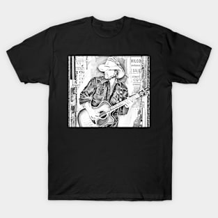 Toby Keith Pencil Drawing T-Shirt